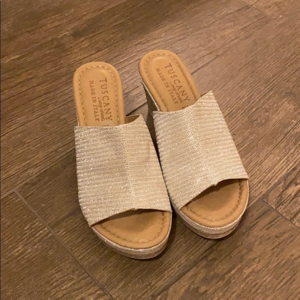 Tuscany Sparkly Wedges